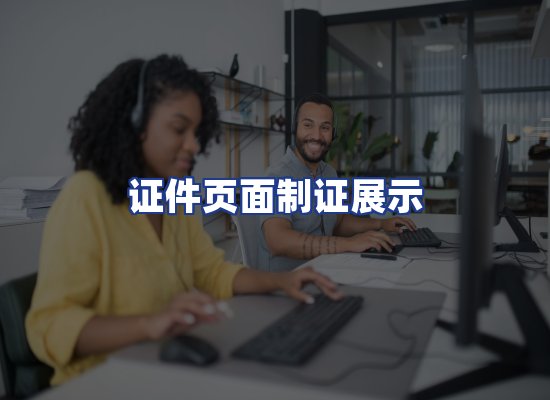 证件页面制证展示